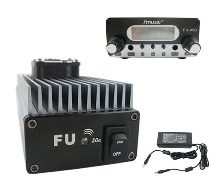FMUSER FU-30A 30W FM Power Amplifier Set for FM transmitter With FM exciter and Power Supply